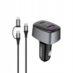 Dudao ładowarka samochodowa + kabel 60W R7XS black
