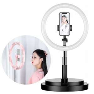Lampa pierścieniowa ring selfie LED 52-170 Czarna