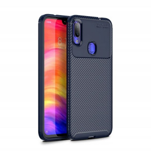 iPaky Carbon Fiber Xiaomi Redmi 7 Niebieskie