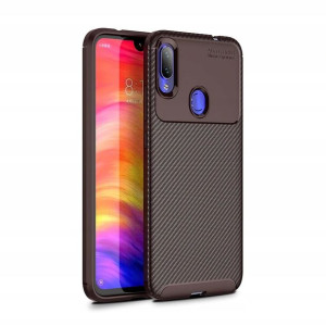 iPaky Carbon Fiber Xiaomi Redmi 7 Brązowe