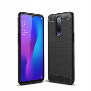 Ipaky Drawing Carbon Etui Oppo RX17 Pro Czarne