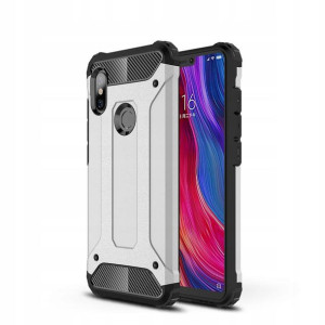 Hybrid Armor etui TPU PC Xiaomi Redmi Note 6 Silve