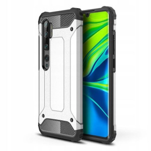 Hybrid Armor etui Xiaomi Mi Note 10 srebrne