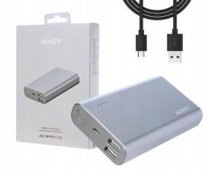 Aukey PB-AT10 Powerbank 10050mAh 5.4A QC3.0 Grey
