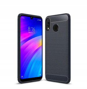 Ipaky Drawing Carbon Xiaomi Redmi Note 7 Niebieski