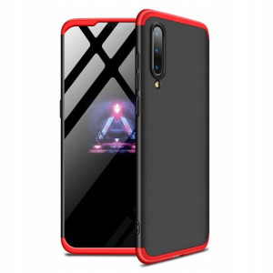 Etui 360 3w1 Przód+tył Xiaomi Mi A3 Czerwono Czarn