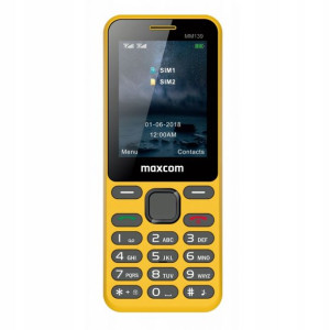 Maxcom Classic MM139 Dual Sim Zółty