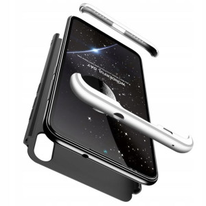 Etui 360 3w1 Przód+tył Xiaomi Mi Play CzarnSrebrne