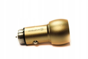 Ładowarka samochodowa Evelatus ECC01 2xUSB Złota