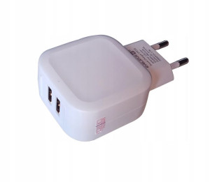 Ładowarka sieciowa Evelatus ETC03 2xUSB Biała