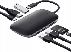 Aukey Cb-c68 Hub Usb 3.0 Usb-c Pd Hdmi 15cm 4k