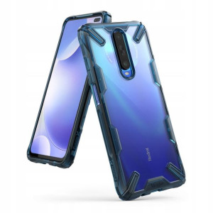 Ringke Fusion X Etui Xiaomi Redmi K30 Niebieskie