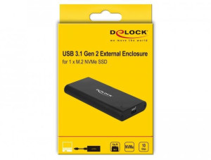 Delock Obudowa Ssd M.2 Nvme Usb Type-c 3.1 Gen 2 4