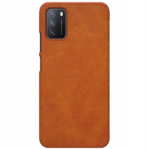 Nillkin QIN skórzane etui do Xiaomi Poco M3 Brązow