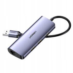 Ugreen CM252 HUB Typ C - 3 x USB / Ethernet RJ-45