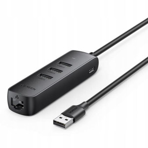 Ugreen CM416 adapter USB - Ethernet RJ45 / 3x USB