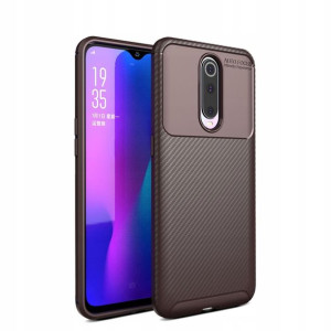 iPaky Carbon Fiber Etui Oppo RX17 Pro Brązowe