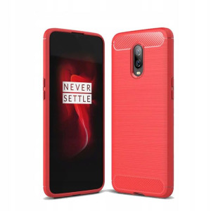 Ipaky Drawing Carbon Oneplus 6T Czerwone