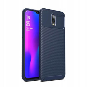 iPaky Carbon Fiber Etui Oppo R17 Niebieskie