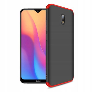Etui GKK 360 3w1 Xiaomi Redmi 8A czarno-czerwone