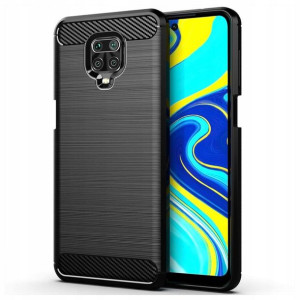 Carbon Case Etui do Xiaomi Redmi Note 9S Czarne
