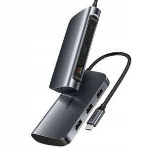 Ugreen adapter HUB 6w1 USB-C HDMI RJ45 USB 50771