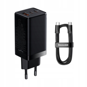 Baseus GaN3 Pro USB-C 65W Ładowarka CCGP050101 cza