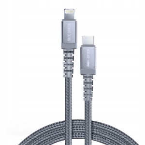 Dux Ducis Space MFI kabel USB-C Lightning 1m 3A GR