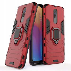 Ring Armor hybrydowe etui Xiaomi Redmi 8A/8 Czerw