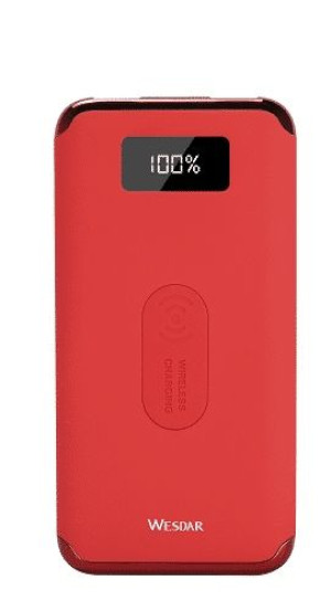 Wesdar WS2 Powerbank 10000mAh M555027 Czerwony