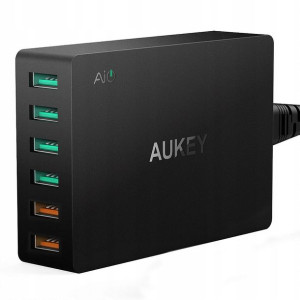 Ładowarka sieciowa Aukey PA-T11 60W 6xUSB QC 3.0