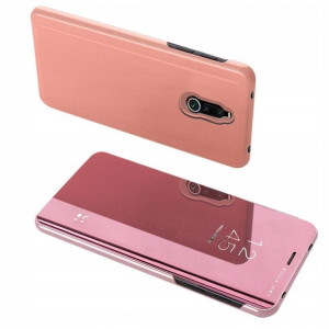 Clear View etui z klapką Xiaomi Redmi 8 Różowe