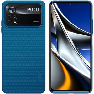 Nillkin Frosted Xiaomi Poco X4 Pro 5G Niebieskie