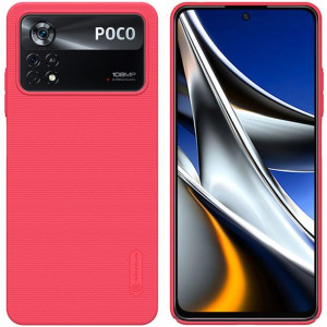 Nillkin Frosted Xiaomi Poco X4 Pro 5G Czerwone