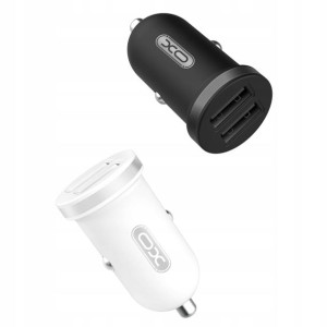 XO ładowarka TZ08 2x USB + kabel Lightning - Biała