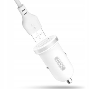 Ładowarka Samochodowa 2xusb + Kabel Usb - Usb C