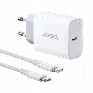 Ugreen ładowarka sieciowa USB-C 30W biała 90472