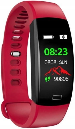 Smartband Rubicon RNCE80 Czerwony z pulsoksymetr