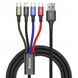 Baseus Kabel 4w1 1,2m 1xM 1xL 2xUSB-C CA1T4-B01