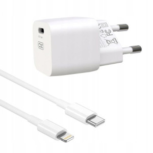 XO ładowarka sieciowa CE01B PD 20W 1x USB-C biała