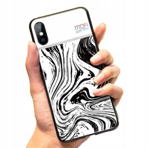 Mofi Glass Back Cover iPhone XS White Background