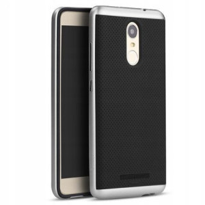 Pokrowiec HYBRYDOWY IPAKY Redmi NOTE 3 Srebrny