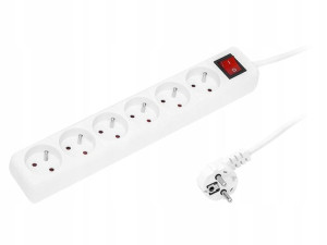 Przedłużacz siec PR-670WSP 1,5m 6Gu 3x1,5mm 98-040