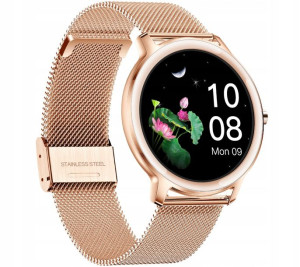Smartwatch Rubicon RNBE66 różow złoto Pulsoksymetr