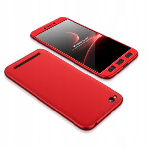 Etui 360 Case 3w1 do Xiaomi Redmi 5A Czerwone