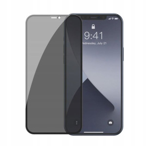 Szkło Baseus 2x Ramka Anti Spy iPhone 12 Pro Max