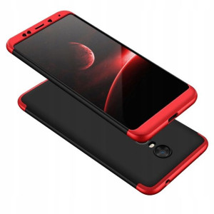 Etui 360 3w1 do Xiaomi Redmi 5 Plus Czarno Czerwon