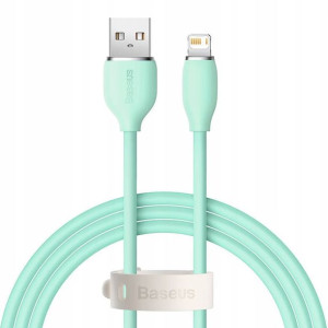 Baseus Jelly kabel Lightning 1,2m 2,4A Zielony