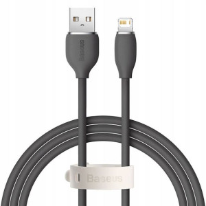 Baseus Jelly kabel Lightning 1,2m 2,4A Czarny