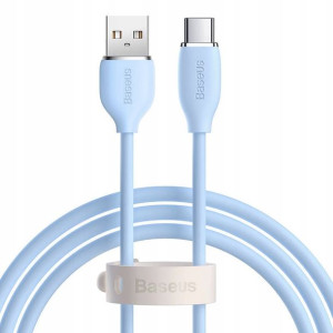 Baseus Jelly kabel USB-C 2m 100W Niebieski CAGD010